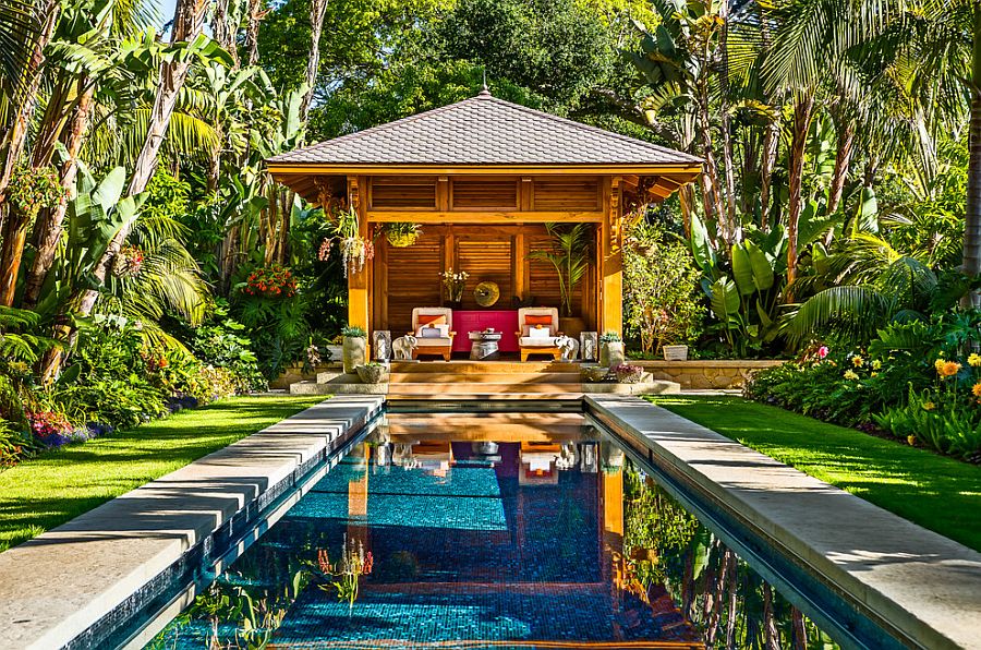 Fabulous-tropical-pool-house-and-pool-surrounded-by-lush-tropical-vegetation