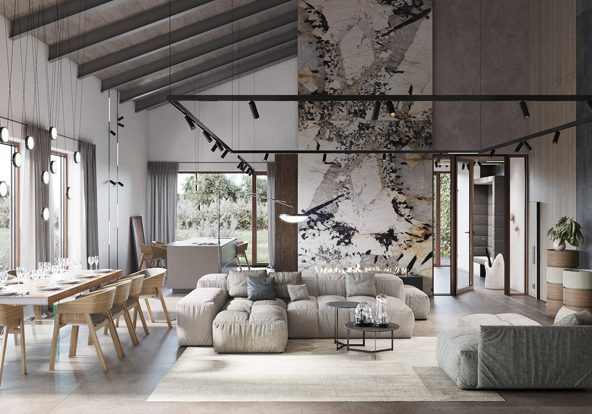 Rustic-modern-living-room