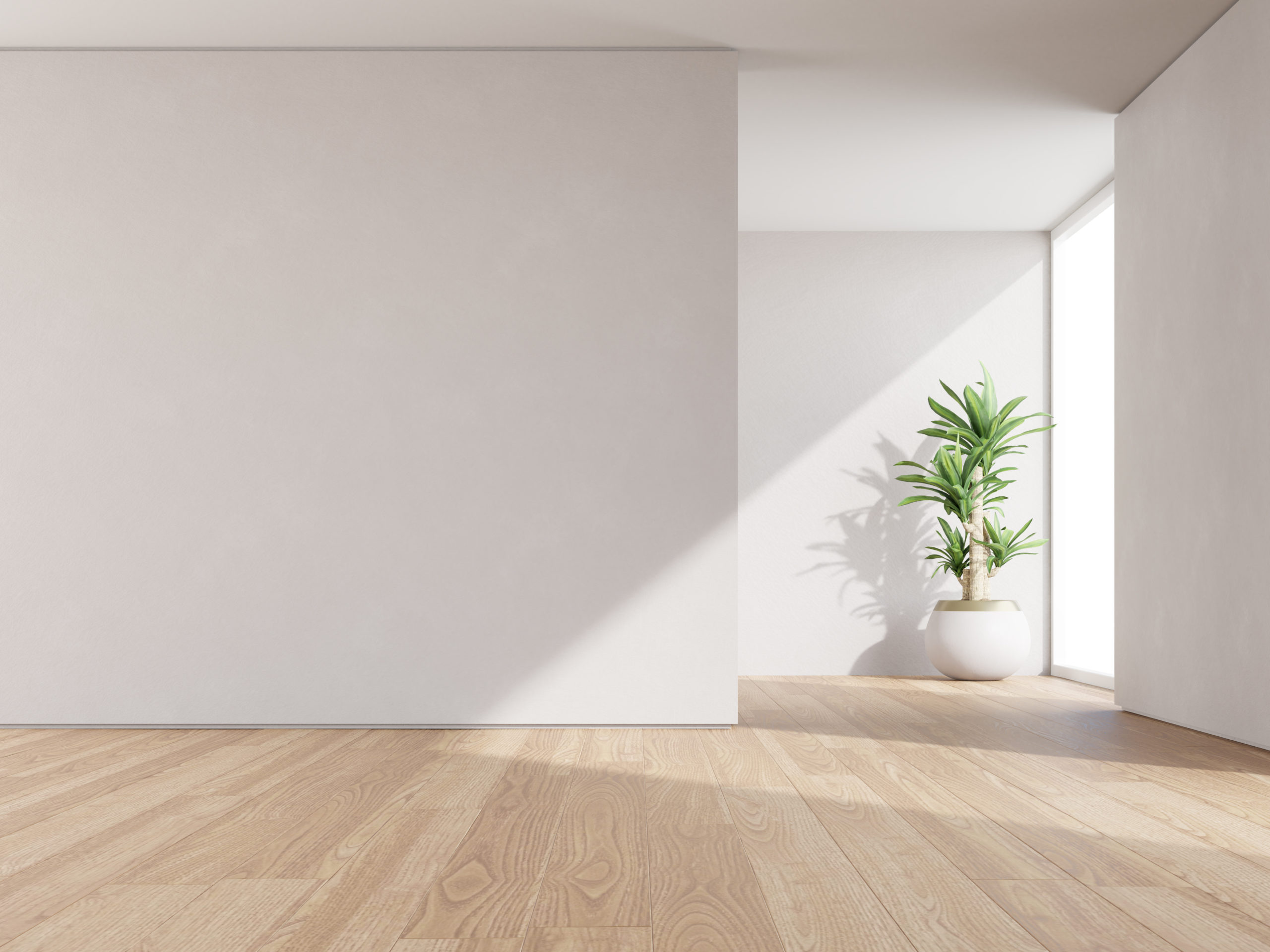 3d-rendering-empty-room-with-wooden-floor-concrete-wall-scaled
